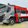 Xe tải Chenglong H5 4 chân gắn cẩu Kanglim 15 tấn