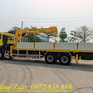 Xe Dongfeng 3 chân KL270 gắn cẩu Soosan SCS746L