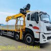 Dongfeng 4 chân gắn cẩu Soosan 15 tấn