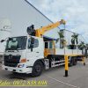 Hino 3 chân gắn cẩu Soosan 8 tấn