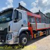 Xe 3 chân Chenglong H5 gắn cẩu Kanglim 8 tấn