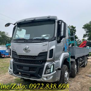 Xe 4 chân Chenglong gắn cẩu Hyundai 5 tấn