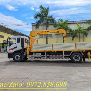 Xe Dongfeng Kr180 gắn cẩu Soosan 5 tấn