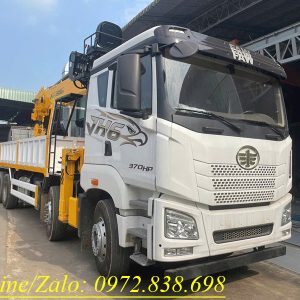Xe Faw JH6 gắn cẩu Soosan 15 tấn
