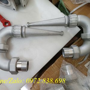 Vòi phun chữ C xe bồn xi téc phun nước rửa đường