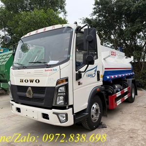 Xe bồn chở xăng dầu Howo 5 khối