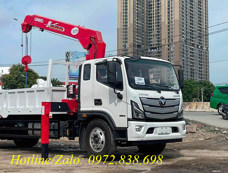 Xe Foton Aumark S90 gắn cẩu Unic 5 tấn